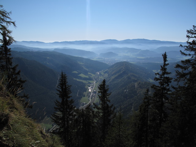 vom Grete Klinger-Klettersteig Richtung Südosten (15. Okt.)