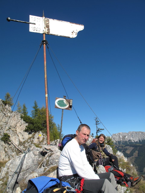 Grete Klinger-Klettersteig: Erich und Sonja am Fahnenköpfl, 1.648 m (15. Okt.)