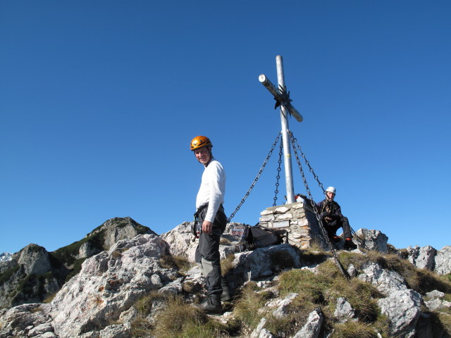 Erich und Sonja auf der Vordernberger Mauer (15. Okt.)