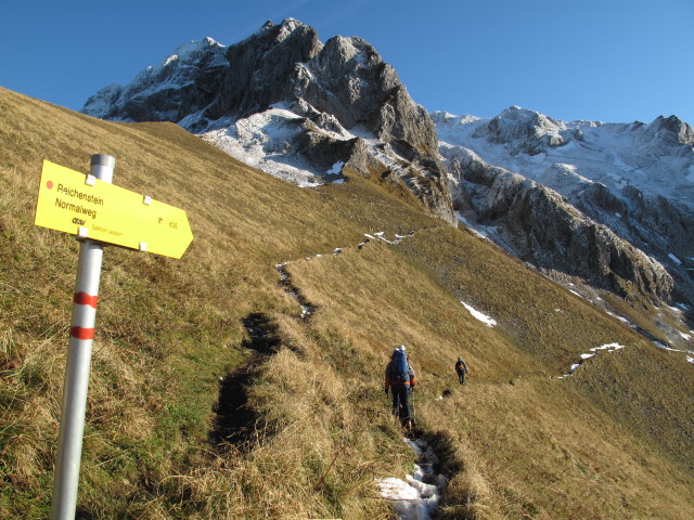 Claudia und Erich am Theklasteig zwischen Weg 689 und Eisenerzer Reichenstein (15. Okt.)