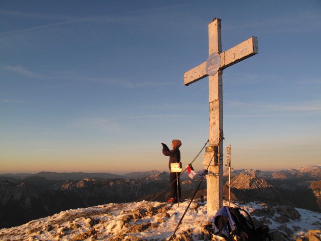 Sonja am Eisenerzer Reichenstein, 2.165 m (15. Okt.)