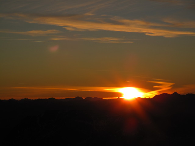 von der Reichensteinhütte Richtung Westen (15. Okt.)