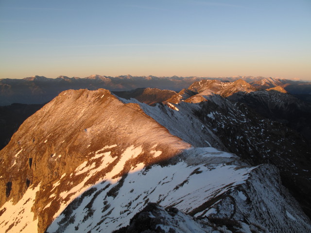 vom Südwestgipfel des Eisenerzer Reichensteins Richtung Westen (16. Okt.)