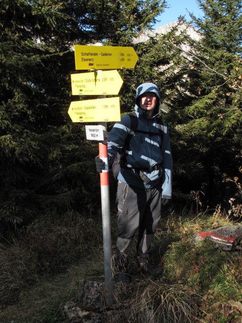 Erich am Niedertörl, 1.652 m (16. Okt.)