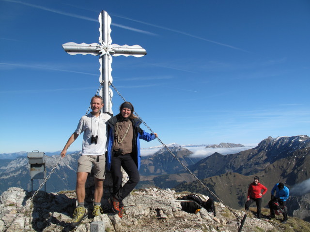 Ich und Sonja am Stadelstein, 2.070 m (16. Okt.)