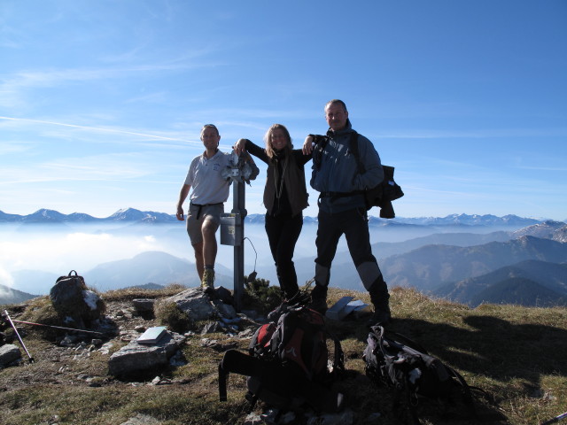 Ich, Sonja und Erich am Wildfeld, 2.043 m (16. Okt.)