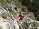 Pittentaler Klettersteig: Irene, Sabrina und Diana in der ersten Querung