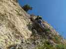 Pittentaler Klettersteig: Gregor in der Schlüsselstelle