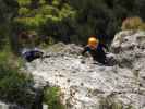 Pittentaler Klettersteig: Irene und Sabrina in der zweiten Querung