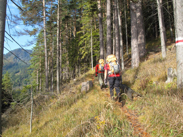 Christoph und Gudrun zwischen Schwarzau im Gebirge und Waldfreundehütte