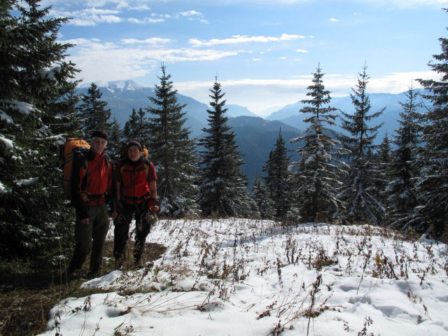 Christoph und Gudrun zwischen Schwarzau im Gebirge und Waldfreundeh&uuml;tte