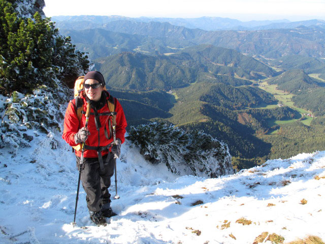 Gudrun zwischen Schwarzauer Gippel und Gippelt&ouml;rl