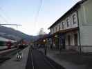 R 3422 und REX 3427 im Bahnhof Steeg-Gosau, 513 m