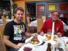 Markus und Papa im Gasthaus Frank