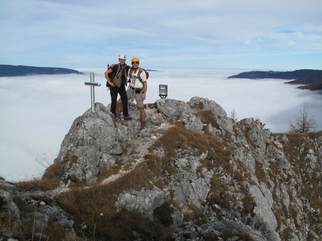 Sonja und ich am Kleinen Schoberstein, 985 m