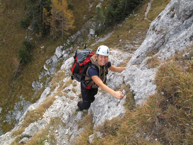 Sonja am Kleinen Schoberstein Normalweg