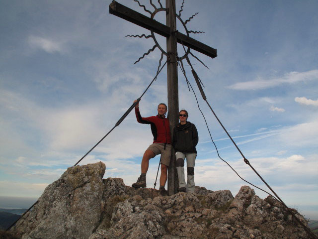 Ich und Carmen am Steinernen J&auml;ger, 1.185 m