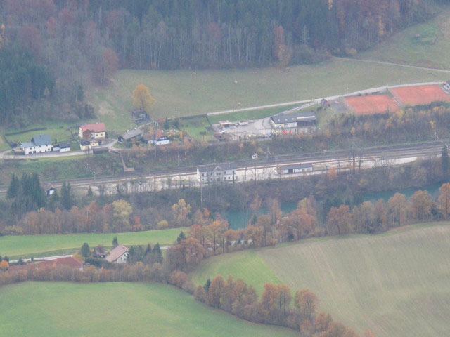 Bahnhof Reichraming vom Schieferstein aus