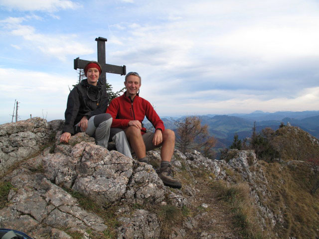 Carmen und ich am Schieferstein, 1.206 m