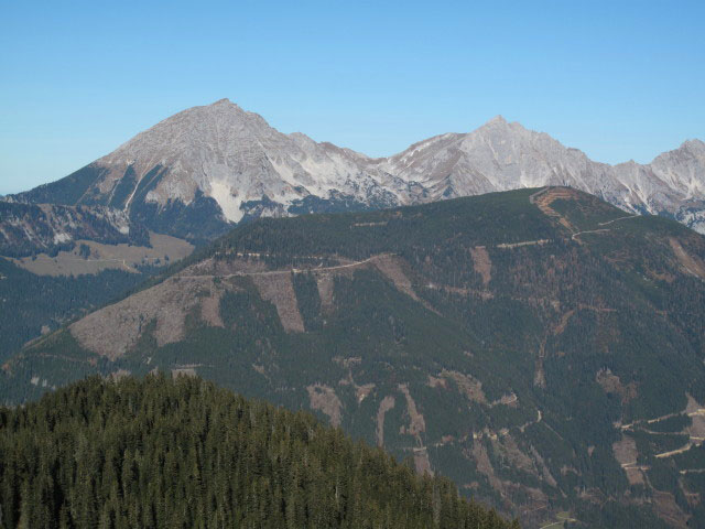 Großer Pyhrgas und Scheiblingstein vom Dürrenschöberl aus