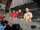 Gudrun, Christoph und ich bei der Kaarlhütte, 1.314 m