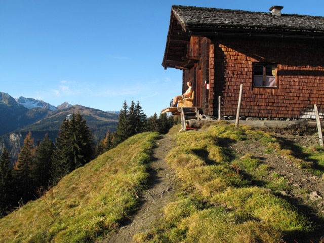 Ich auf Weg 731 zwischen Vorderwaldberg und Wurfgrundalm