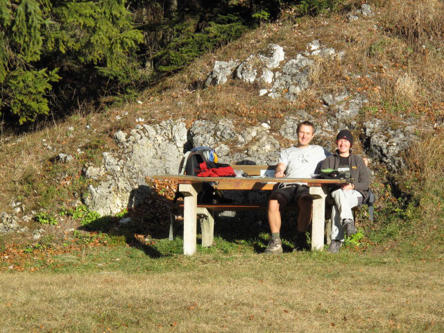 Ich und Carmen beim Öhler-Schutzhaus