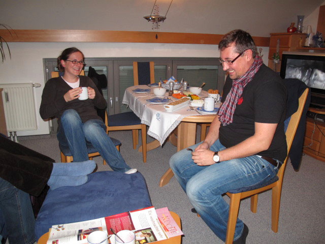 Katrin und Johannes in meiner Wohnung