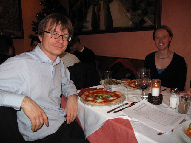 Stefan und Katja im Ristorante Al Caminetto