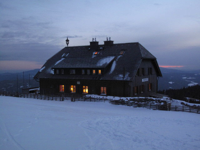 Roseggerhaus, 1.586 m (31. Dez.)