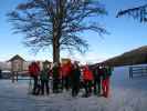 Peter, Claudia, Manuela, Gabriela, Stefan, Marion, Michael, Christina, Sonja und Helmut am Parkplatz Ganzalm (31. Dez.)