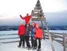 Manuela, Peter, Sonja, ich und Christina auf der Amundsenhöhe, 1.666 m (31. Dez.)