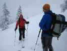 Martina und Erhard zwischen Vorderer Feldalm und Unterbergeralm