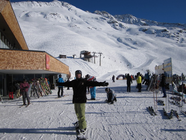 Markus bei der Bergstation der Rendlbahn, 2.030 m (14. J&auml;n.)