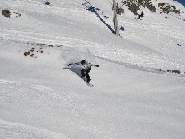 Thomas neben der Abfahrt 'Madloch - Z&uuml;rser See' (15. J&auml;n.)