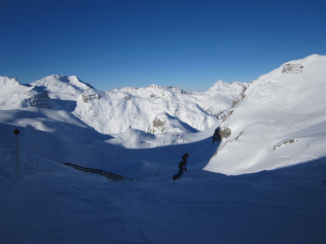 Enrico auf der Rinderhütte-Skiroute (15. Jän.)