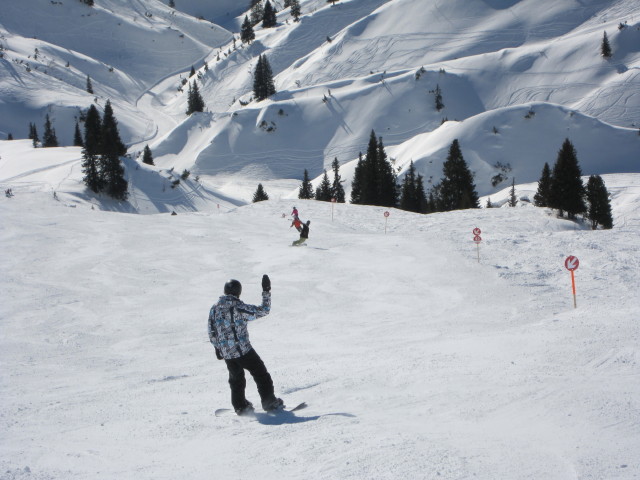 Thomas und Markus auf der Steinm&auml;hderabfahrt (15. J&auml;n.)