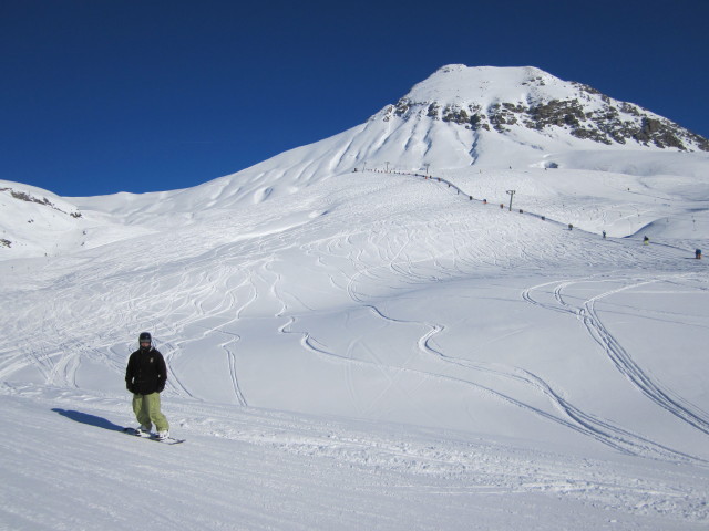 Markus auf der Rossgraben-Skiroute (15. J&auml;n.)