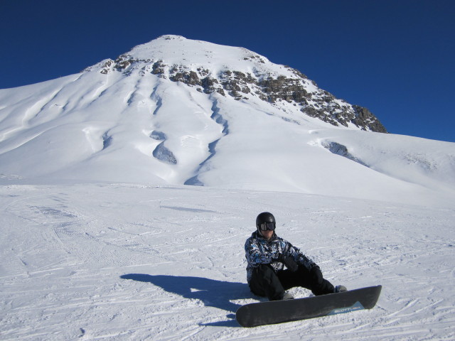Thomas bei der Bergstation des Sch&uuml;ttbodenlifts, 2.126 m (15. J&auml;n.)