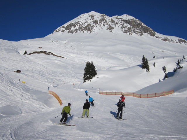 Markus bei der Talstation der Trittalpbahn, 1.879 m (15. J&auml;n.)