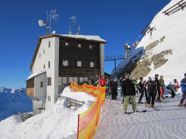 Markus bei der Bergstation der Trittkopfbahn, 2.422 m (15. J&auml;n.)