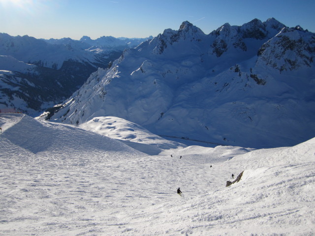 Markus auf der Hübner-Hang-Skiroute (15. Jän.)