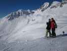 Markus und ich bei der Bergstation der Kapallbahn, 2.328 m (14. Jän.)