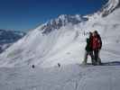 Markus und ich bei der Bergstation der Kapallbahn, 2.328 m (14. Jän.)