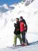 Markus und ich bei der Bergstation der Kapallbahn, 2.328 m (14. Jän.)