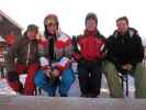 Manuel, Enrico, ich und Markus bei der Ulmer Hütte, 2.279 m (14. Jän.)