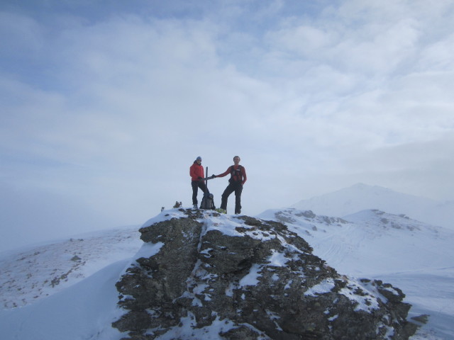 Martina und ich am Poverer Hippold, 2.340 m