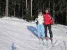 Mama und ich auf der Steinwandabfahrt