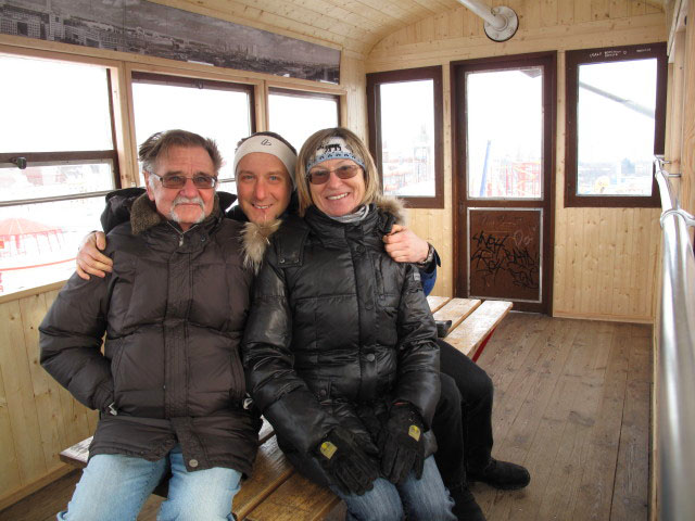 Papa, ich und Mama im Wiener Riesenrad