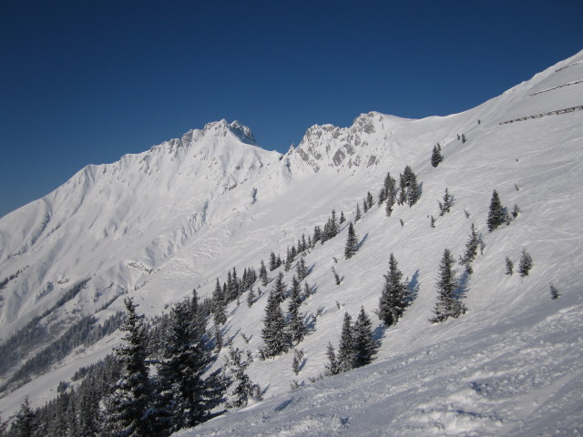 von der Tobel-Skiroute Richtung Westen